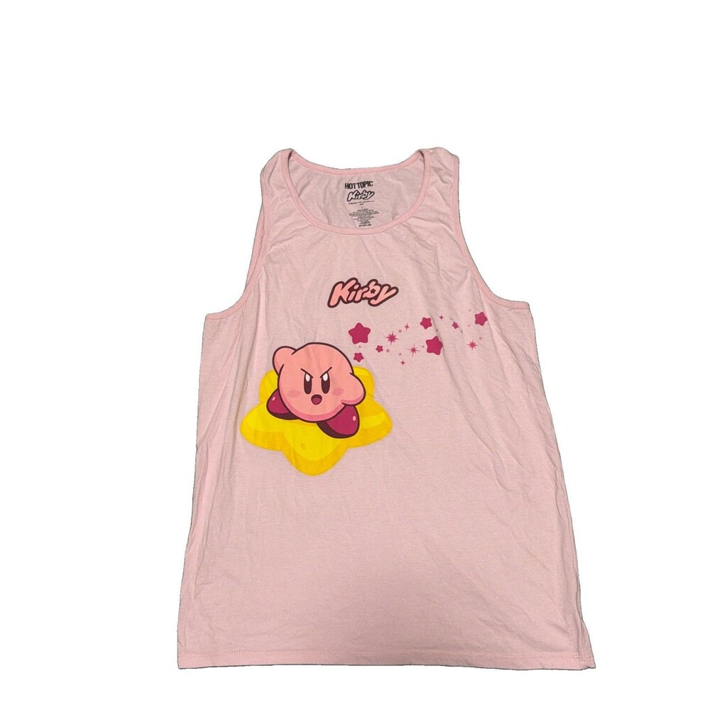 Hot Topic Kirby Graphic Tank Top Mens Pink Size Large